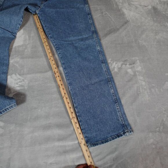 Wrangler 20X Denim Jeans Mens 38x33 (Measured) Straight Fit 22MWXVM - Picture 9 of 11